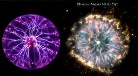 Bola de plasma y nebulosa planetaria NGC 6751. Crédito de NGC 6751, NASA and STScI/AURA